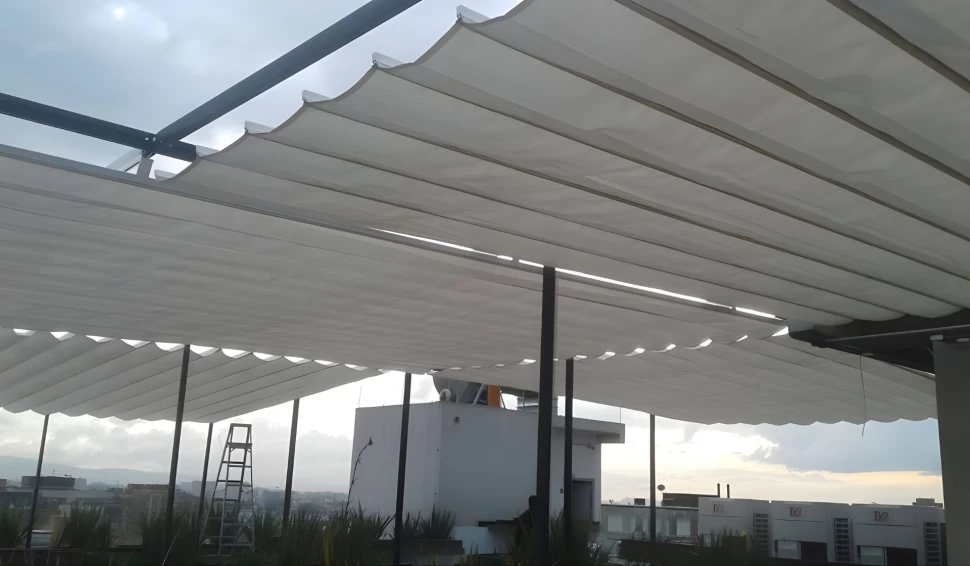How do I properly clean the awning?